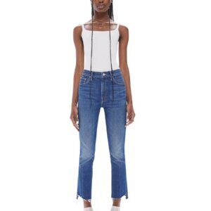 MOTHER Superior The Insider Crop Step Fray Jeans - Bad Reputation